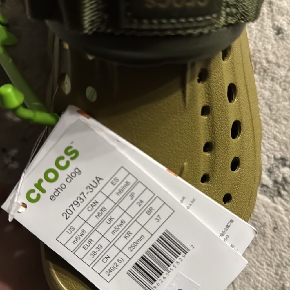 New🔥 Crocs X-Echo Clog Aloe/army green slides - Picture 3 of 4